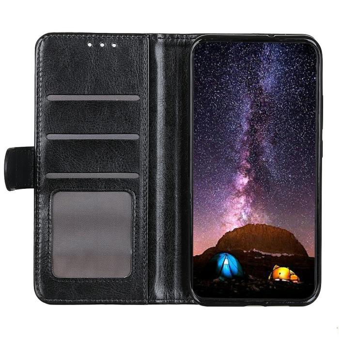 Bild 2,  Xiaomi 15T Fodral Crazy Horse Läder Svart