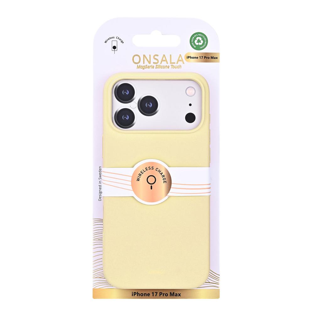 Onsala Onsala iPhone 17 Pro Max Mobilskal Med Silikonkänsla Lemon