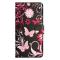  Samsung Galaxy A15 5G Fodral Med Tryck Röd/Rosa Fjärilar