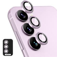 ENKAY ENKAY Galaxy S23 FE Linsskydd Aluminium H&auml;rdat Glas Lila