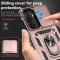  Samsung Galaxy S25 Skal Hybrid Ring CamShield Roséguld
