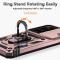  Samsung Galaxy S25 Skal Hybrid Ring CamShield Roséguld