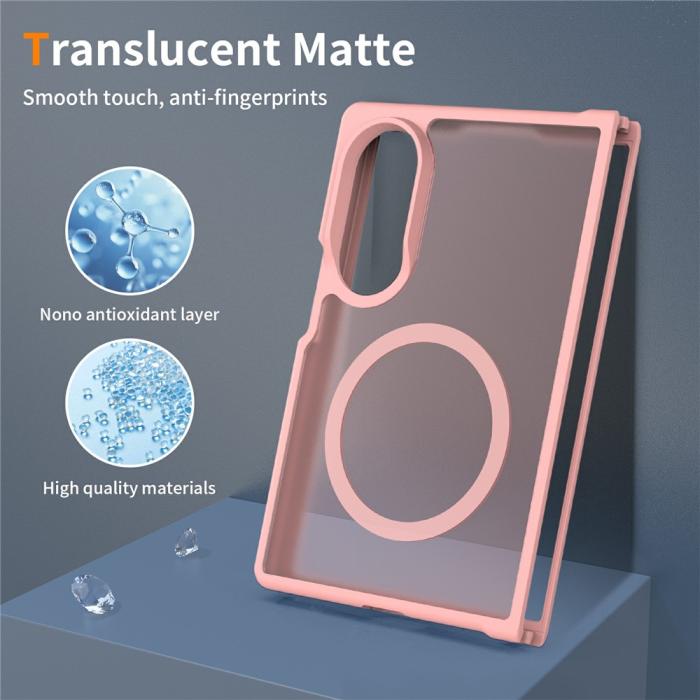 Bild 4,  Samsung Galaxy Z Fold 8 Skal MagSafe TPU Rosa