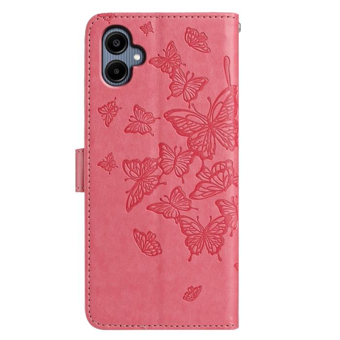 Bild 5,  Samsung Galaxy A07 Fodral Med Fjäril Tryck Rosa