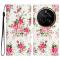  Honor Magic7 Pro Fodral Med Tryck Rosa Blommor