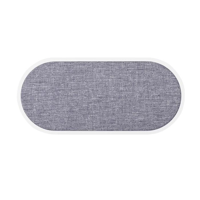 Bild 2, Gear GEAR Trådlös Dual Qi Laddare USB-C 2x10W Vit med Grå Textil