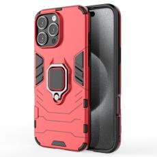  iPhone 16 Pro Max Skal Hybrid Armor Ring R&ouml;d