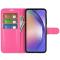  Samsung Galaxy A55 5G Fodral Litchi Läder Rosa