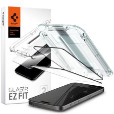 Spigen Spigen iPhone 15 Pro 2-PACK GLAS.tR FC "Ez Fit" Sk&auml;rmskydd Svart