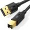 UGREEN UGREEN 2m USB-A - USB-B 2.0 Kabel Svart