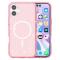  iPhone 17 Skal MagSafe Hybrid Glitter Rosa