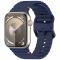  Apple Watch 42/44/45/46/49 mm Armband Silikon Wave Blå