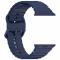  Apple Watch 42/44/45/46/49 mm Armband Silikon Wave Blå