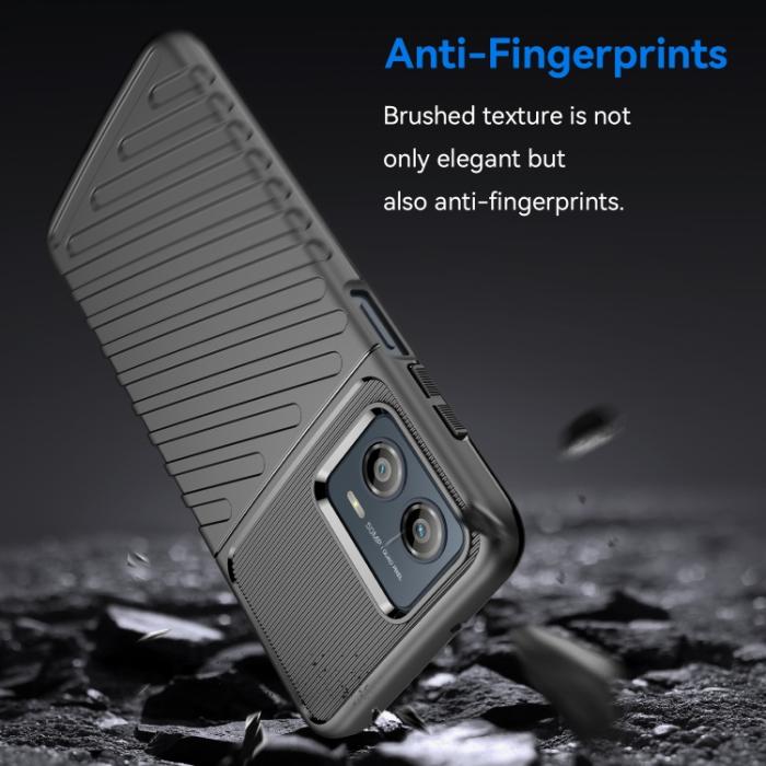 Bild 2,  Motorola Moto G13 / G23 / G53 5G Skal Twill Textur Svart