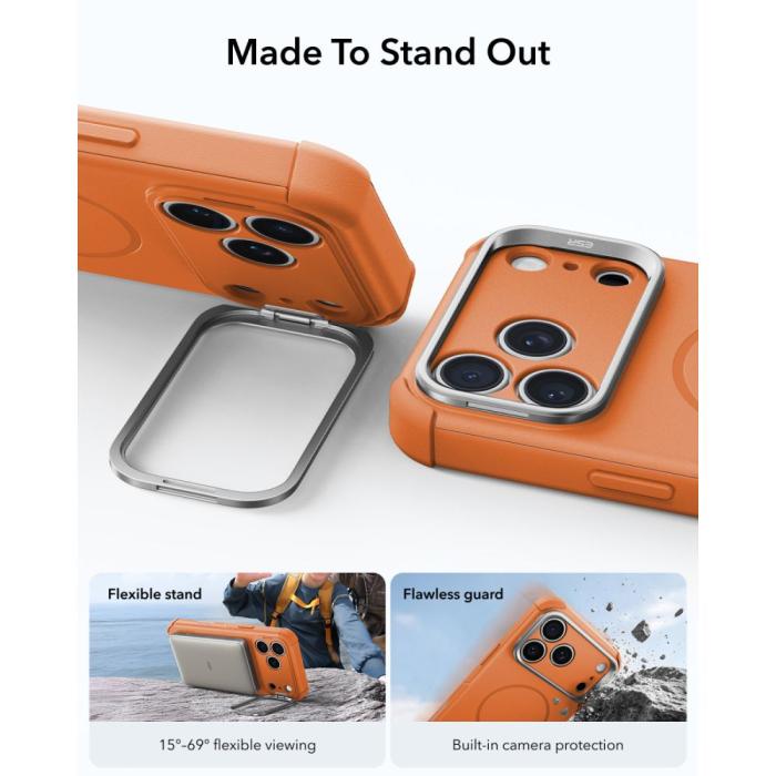 Bild 4, ESR ESR iPhone 18 Pro / 17 Pro Skal MagSafe Cyber Tough Kickstand
