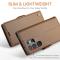 CASEME CASEME Galaxy S24 Ultra Fodral Slim Litchi Läder Brun