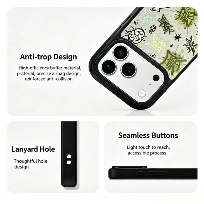 Bild 3,  iPhone 18 Pro Max/17 Pro Max Skal MagSafe UV-Mönster Blixtar