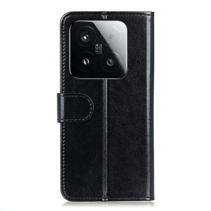Bild 6,  Xiaomi 15T Fodral Crazy Horse Läder Svart