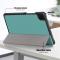  Samsung Galaxy Tab A9 Fodral Tri-Fold PU Läder Svartgrön