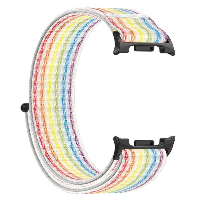 Bild 2,  Galaxy Watch 8 46/44/40 mm Armband Nylon Loop Rainbow