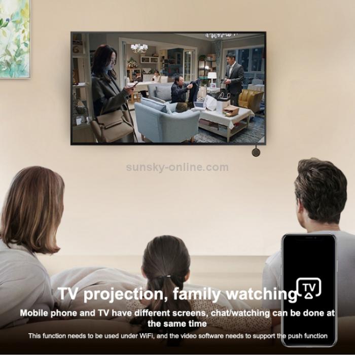 Bild 4,  MiraCast WiFi AirPlay 1080p HD HDMI-Mottagare Svart