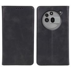  Nothing Phone 3a Pro Fodral Flip L&auml;der Svart
