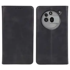  Nothing Phone 3a Pro Fodral Flip L&auml;der Svart