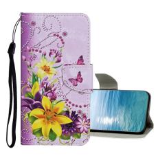  Xiaomi Redmi 10C Fodral Med Tryck Gul Blomma/Fj&auml;ril