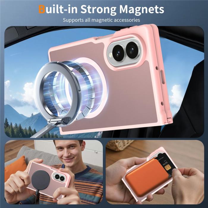 Bild 6,  Samsung Galaxy Z Fold 8 Skal MagSafe TPU Rosa
