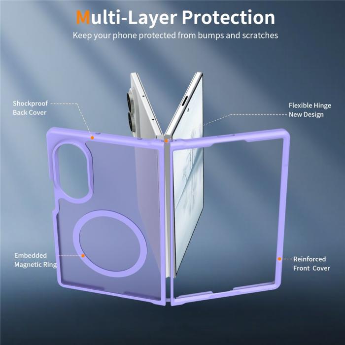 Bild 3,  Samsung Galaxy Z Fold 8 Skal MagSafe TPU Lila