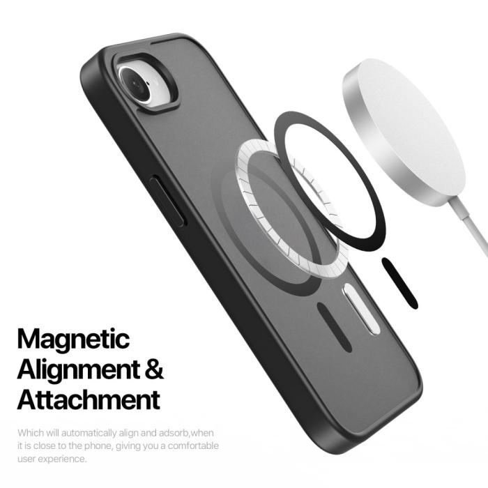 Bild 6, DUX DUCIS DUX DUCIS iPhone 17e / 16e Skal MagSafe Yind Series Svart
