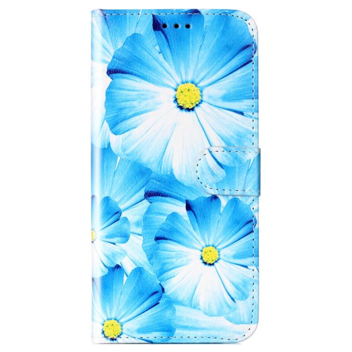 Bild 5,  Samsung Galaxy S25 FE Fodral Med Tryck Blå Blommor