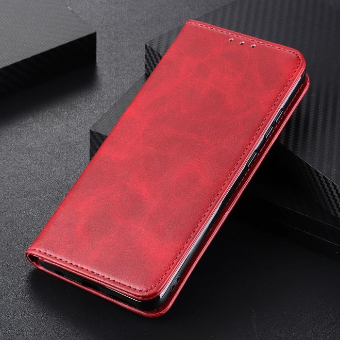 Bild 6,  Motorola Moto G200 Fodral Flip Läder Röd