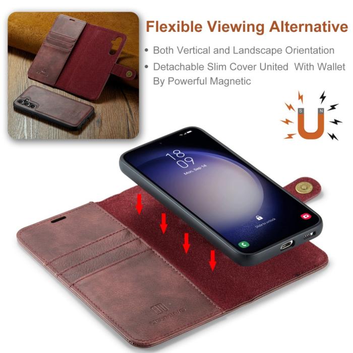 Bild 6, DG.MING DG.MING Samsung Galaxy A16 2in1 Magnet Fodral / Skal Röd