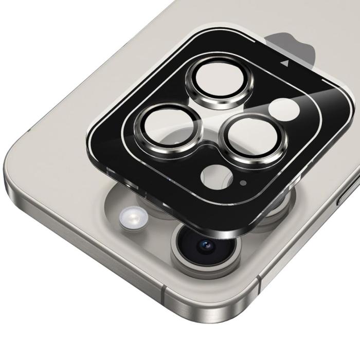 Bild 3, HOFI HOFI iPhone 15/15 Plus/14/14 Plus Linsskydd CamRing Pro+ Svart