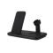 Gear GEAR 20W Trådlös Tripple Qi Laddare USB-C Mobil/Watch/Airpods Svart
