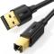 UGREEN UGREEN 3m USB-A - USB-B 2.0 Kabel Svart