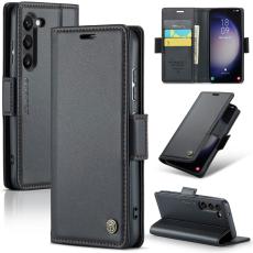 CASEME CASEME Galaxy S24 Fodral RFID Slim L&auml;der Svart