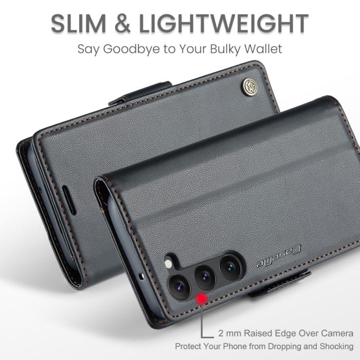 Bild 4, CASEME CASEME Galaxy S24 Fodral RFID Slim Läder Svart