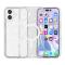  iPhone 17 Skal MagSafe Hybrid Glitter Vit