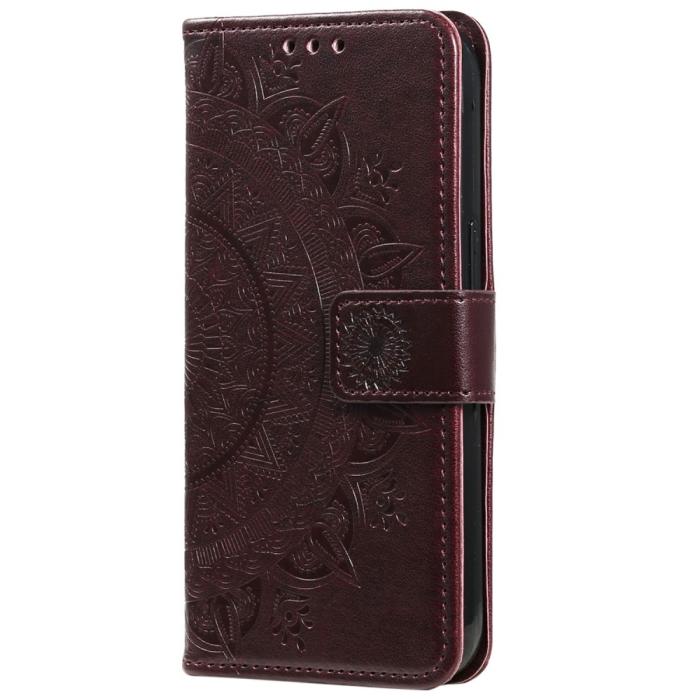 Bild 4,  Xiaomi Redmi Note 14 5G Fodral Mandala Läder Brun