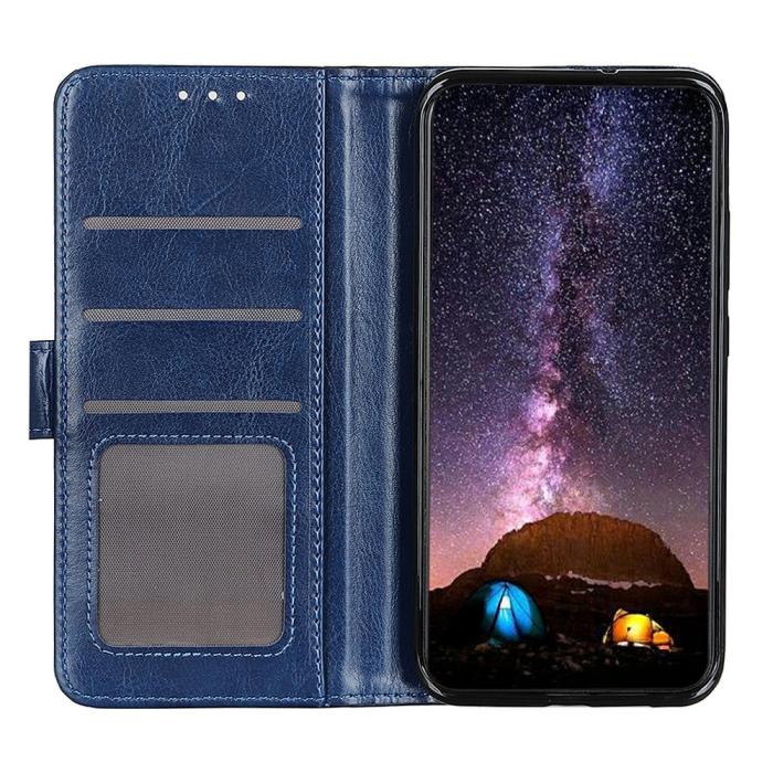 Bild 2,  Xiaomi 15T Fodral Crazy Horse Läder Blå