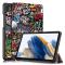  Samsung Galaxy Tab A9 Fodral Tri-Fold Graffiti
