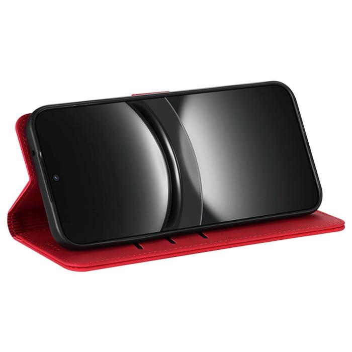 Bild 3, AZNS AZNS Samsung Galaxy S25 Ultra Fodral Läder Röd