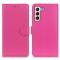  Samsung Galaxy S23 Plus Fodral Litchi Läder Rosa