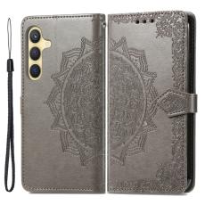 Samsung Galaxy S24 Fodral Mandala Tryck Gr&aring;