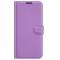  iPhone 13 Pro Max Fodral Litchi Läder Lila