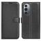  Motorola Edge 30 Pro Fodral Litchi Textur Svart