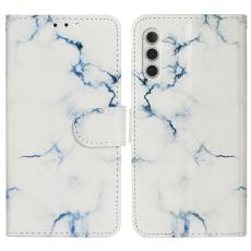  Samsung Galaxy S25 FE Fodral Med Tryck Vit Marmor