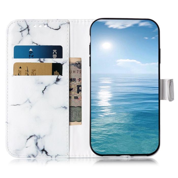 Bild 2,  Samsung Galaxy S25 FE Fodral Med Tryck Vit Marmor